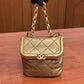 Pre-Owned Chanel Mini My Crush Bag Metallic Gold Lambskin