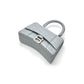 Pre-Owned Balenciaga Hourglass XS Bag Silver Hardware Crocodile Embossed