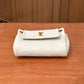 Pre-Owned Saint Laurent Nolita Mini Bag White Lambskin with Gold Hardware