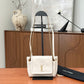 Pre-Owned Saint Laurent Nolita Mini Bag White Lambskin with Gold Hardware