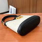 Pre-Owned Gucci GG Logo Embossed Bag Black & White with Gold Hardware