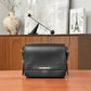 Pre-Owned Burberry Leather Shoulder Bag Black & Tan