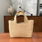 Pre-Owned LOEWE Font Tote Small Raffia Bag