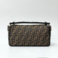 Pre-Owned Fendi Baguette Bag Zucca Pattern Gold Hardware