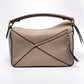 Pre-Owned LOEWE Puzzle Bag Small Sand with Gold Hardware