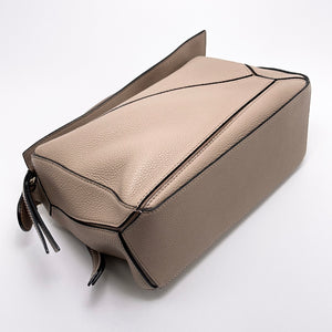 Pre-Owned LOEWE Puzzle Bag Small Sand with Gold Hardware