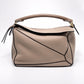 Pre-Owned LOEWE Puzzle Bag Small Sand with Gold Hardware