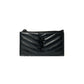 Pre-Owned Saint Laurent So Black Card Holder Caviar Leather