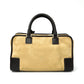 Pre-Owned LOEWE Amazona Suede Bag with Leather Trim