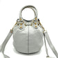 Pre-Owned BALENCIAGA Pompon Bucket Bag Grey Distressed Leather | Gold Studs | Crossbody