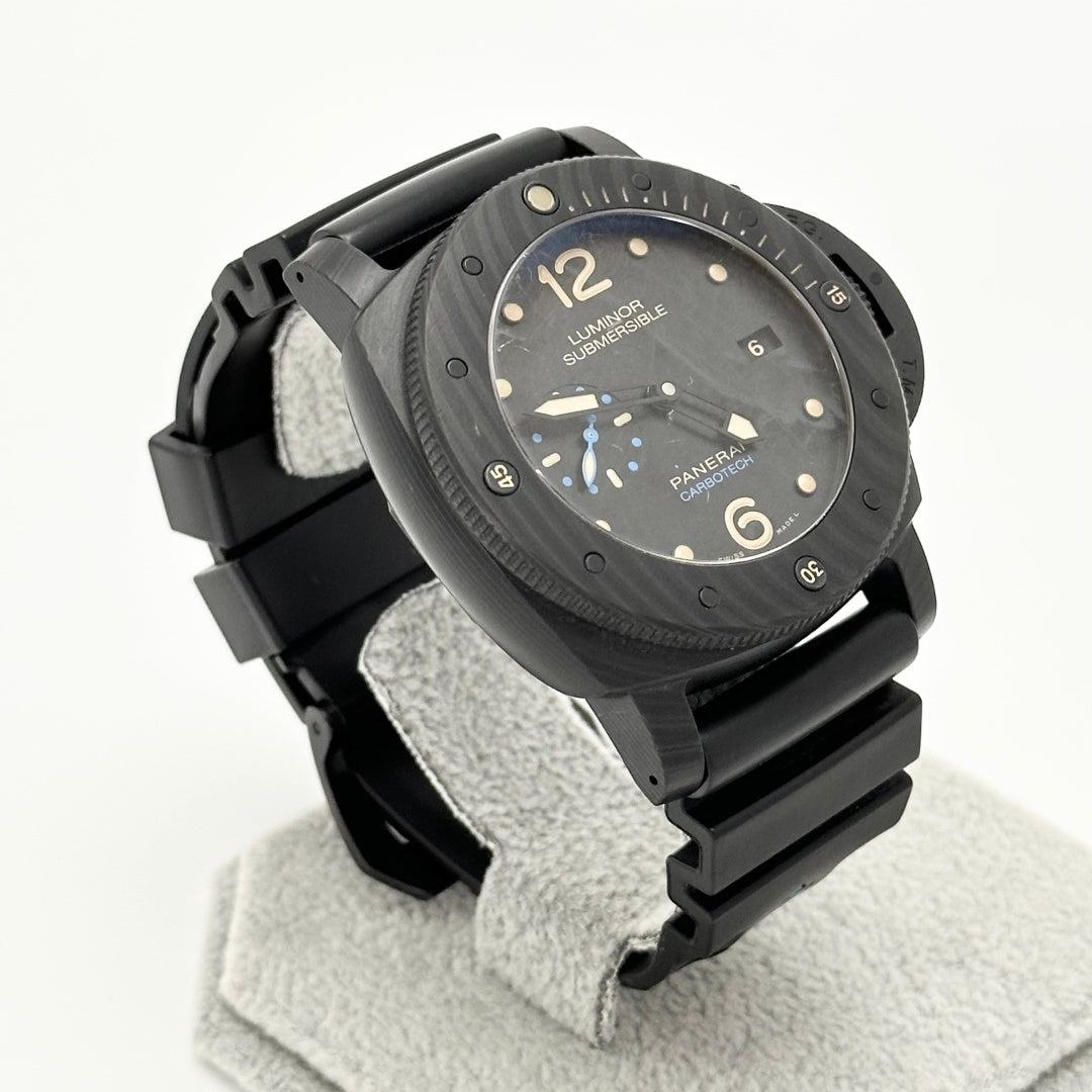 Pre-Owned PANERAI Luminor Submersible 1950 Carbotech™ 47mm (PAM00616)  | Limited Edition | Titanium & Carbon | P.9000 Caliber | Full Set