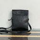 Pre-Owned Burberry Leather Messenger Bag Black