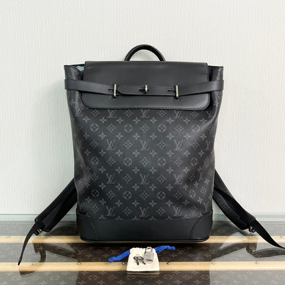 Pre-Owned Louis Vuitton Monogram Eclipse Steamer Backpack