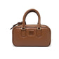 Pre-Owned Miu Miu Arcadie Mini Bag Cognac with Gold Hardware