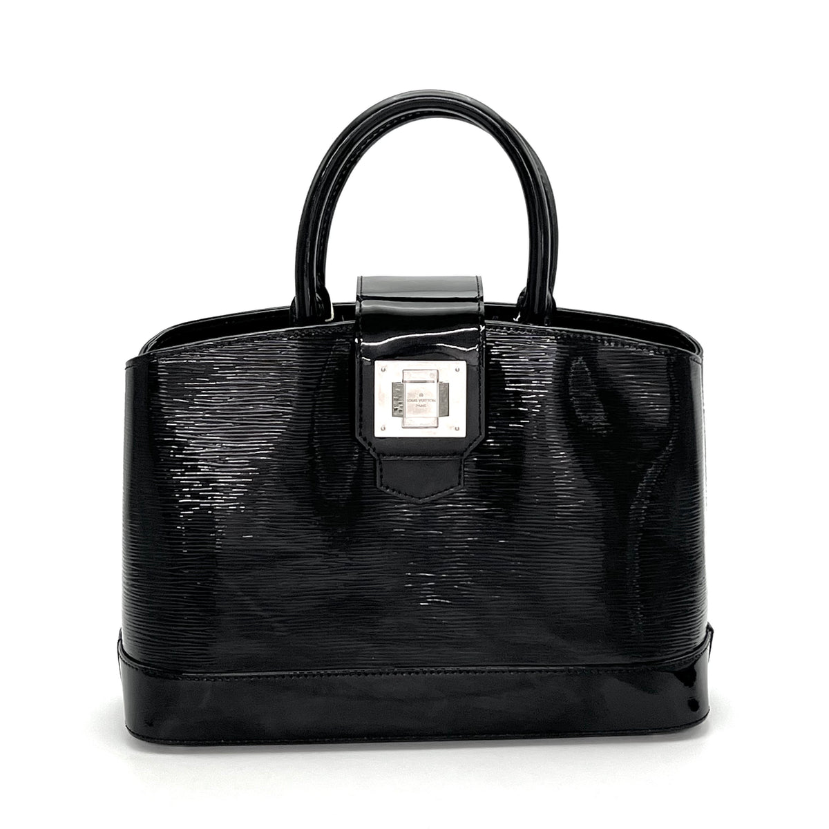 Pre-Owned Louis Vuitton Epi Leather Tote Black with Silver Hardware