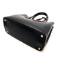 Pre-Owned Prada Double Bag Black Saffiano with Gold Hardware