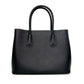Pre-Owned Prada Double Bag Black Saffiano with Gold Hardware