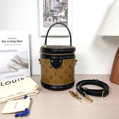 Pre-Owned Louis Vuitton Monogram Canvas Bucket Bag with Gold Hardware