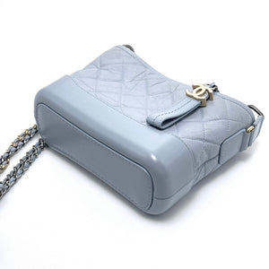 Pre-Owned Chanel Gabrielle Small Hobo Bag Blue