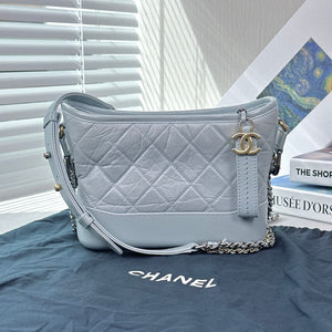 Pre-Owned Chanel Gabrielle Small Hobo Bag Blue