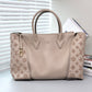 Pre-Owned Louis Vuitton Elephant Grey Monogram Embossed Tote with Gold Hardware