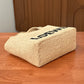 Pre-Owned LOEWE Font Tote Small Raffia Bag