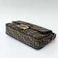 Pre-Owned Fendi Baguette Bag Zucca Pattern Gold Hardware