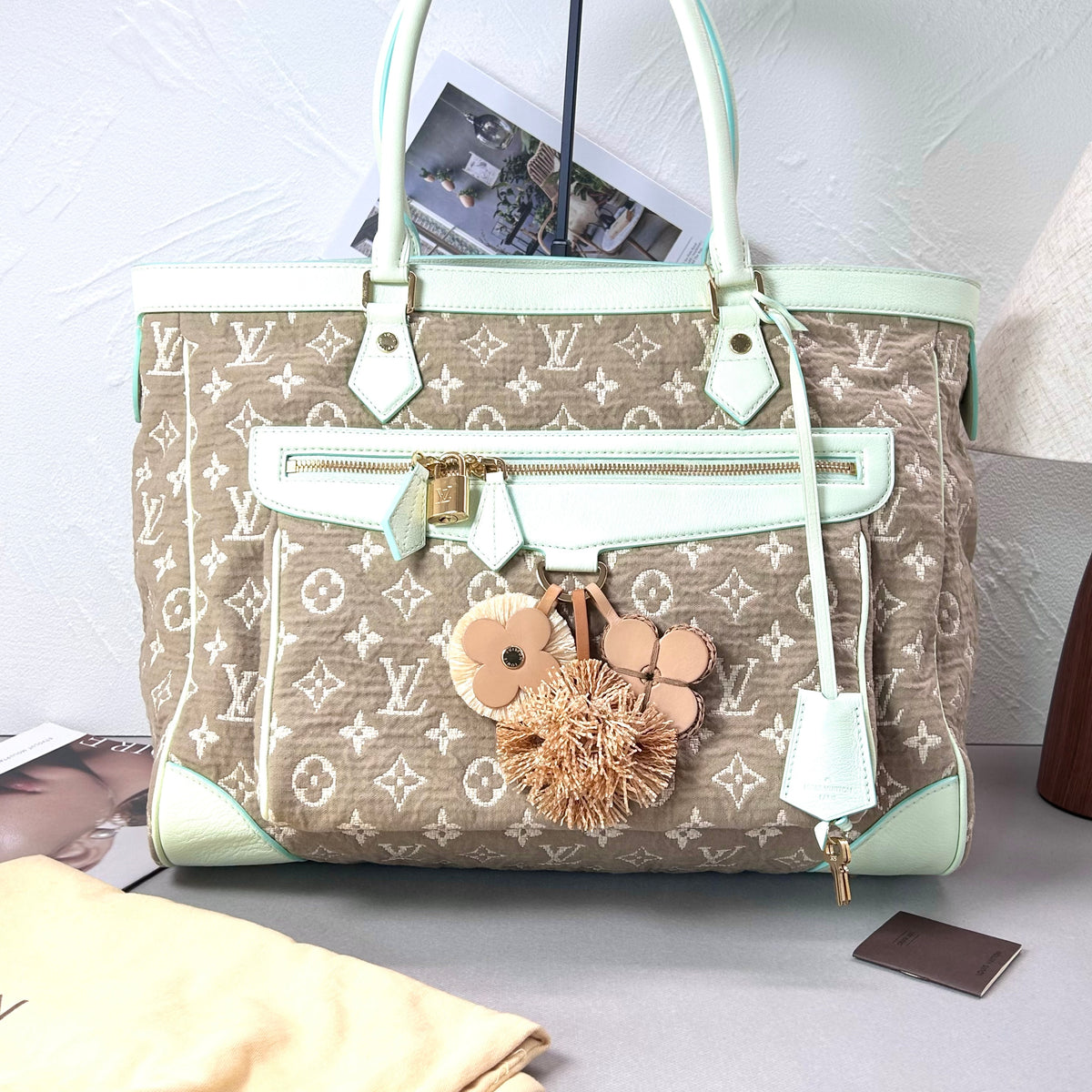 Pre-Owned Louis Vuitton Canvas and Leather Tote Bag