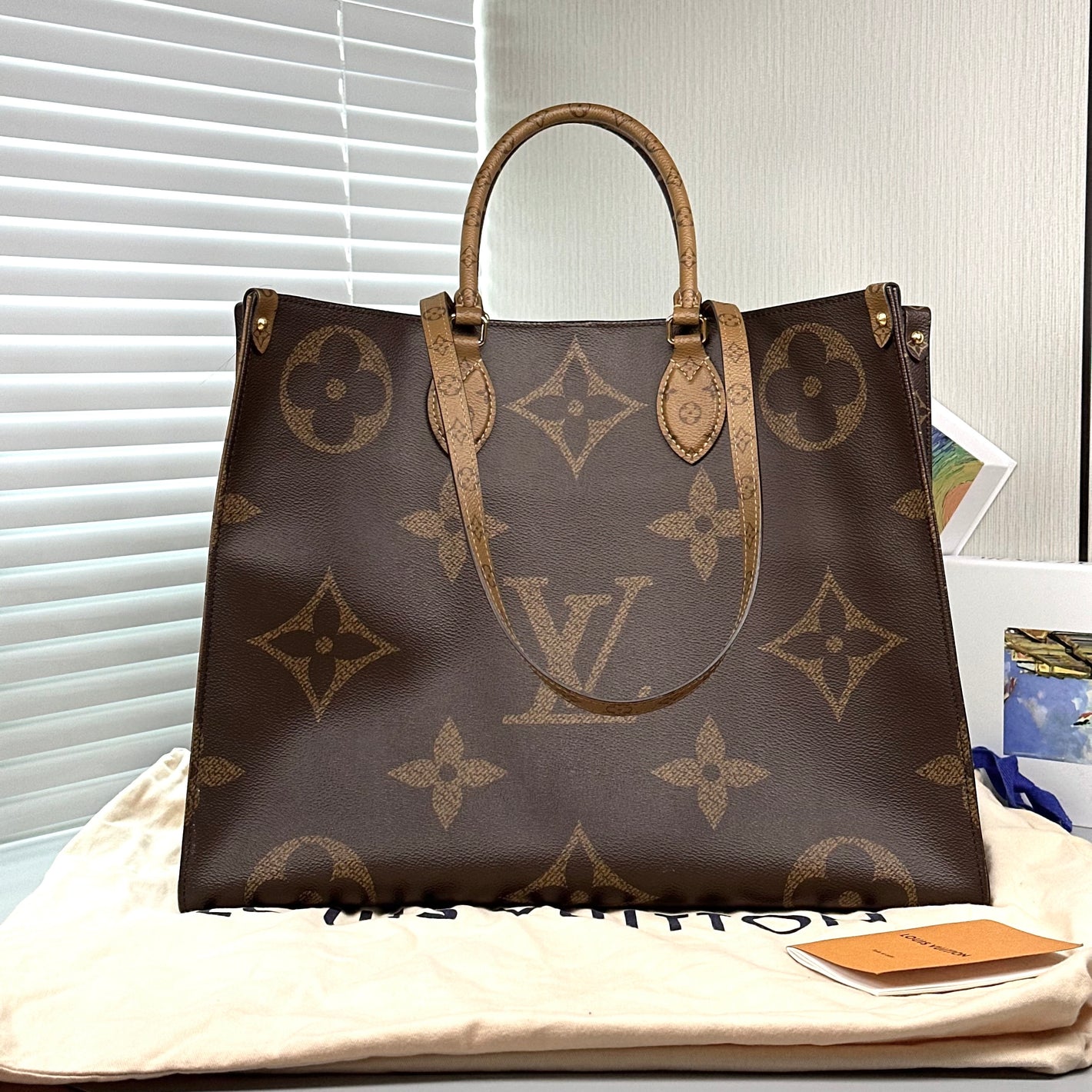Pre-Owned Louis Vuitton Onthego GM Tote Monogram Reverse