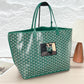 Pre-Owned Goyard Saint Louis GM Tote Green with French Bulldog Print