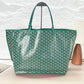 Pre-Owned Goyard Saint Louis GM Tote Green with French Bulldog Print