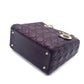Pre-Owned Dior Lady Dior Bag Burgundy Lambskin with Gold Hardware