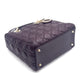 Pre-Owned Dior Lady Dior Bag Burgundy Lambskin with Gold Hardware