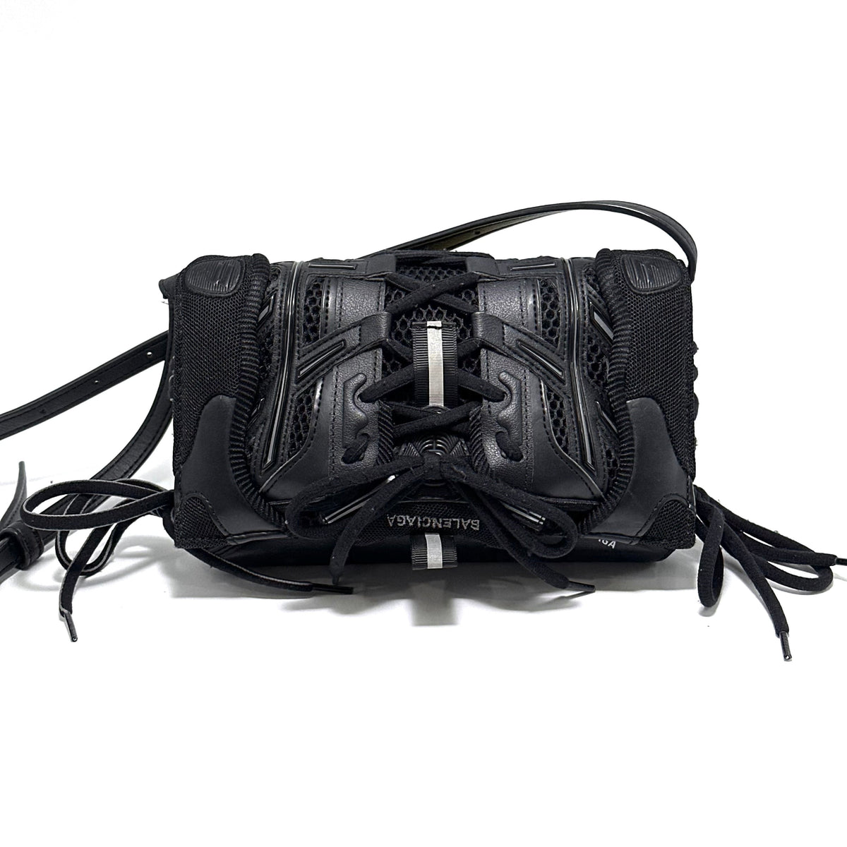 Pre-Owned Balenciaga Sneaker Bag Black with Silver Hardware