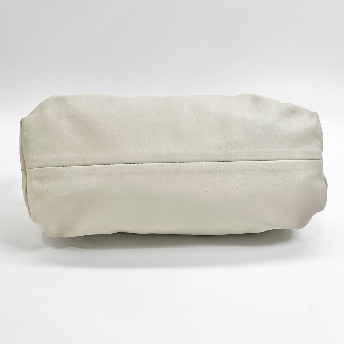 Pre-Owned Bottega Veneta Chain Pouch Bag Grey with Gold Hardware