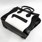 Pre-Owned Celine Luggage Tote Bag Black and White with Gold Hardware