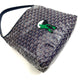 Pre-Owned Goyard Hobo Bag Deep Blue Chevron Print