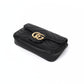 Pre-Owned Gucci GG Marmont Mini Bag Black with Gold Hardware