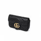 Pre-Owned Gucci GG Marmont Mini Bag Black with Gold Hardware
