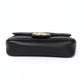 Pre-Owned Gucci GG Marmont Mini Bag Black with Gold Hardware