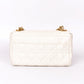Pre-Owned Dior Soft Caro Bag Medium Ivory with Gold Hardware
