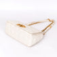 Pre-Owned Dior Soft Caro Bag Medium Ivory with Gold Hardware