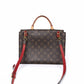 Pre-Owned Louis Vuitton Monogram Bag with Red Trim and Gold Hardware
