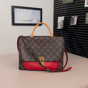 Pre-Owned Louis Vuitton Monogram Bag with Red Trim and Gold Hardware
