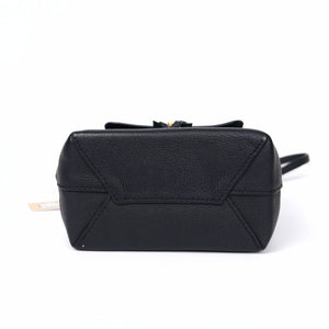 Pre-Owned Louis Vuitton Lockme Mini Backpack Black with Gold Hardware