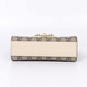 Pre-Owned Gucci Padlock Small Bag GG Canvas with Gold Hardware