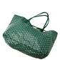Pre-Owned Goyard Saint Louis GM Tote Green Chevron Print