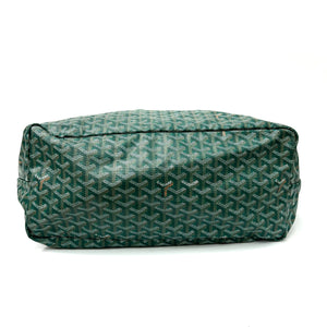 Pre-Owned Goyard Saint Louis GM Tote Green Chevron Print