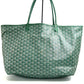 Pre-Owned Goyard Saint Louis GM Tote Green Chevron Print