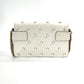 Pre-Owned Gucci Pearl Bee Shoulder Bag White with Gold Hardware